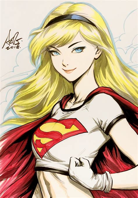 supergirl by stanley lau artgerm chicas arte cómico personajes de