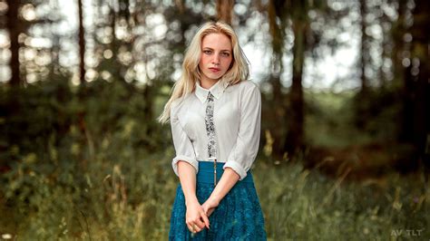 Wallpaper Aleksandr Suhar Model Portrait Blonde