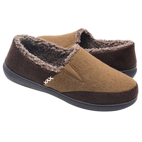 wishcotton mens fuzzy microsuede moccasin home slippers fluffy house