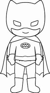 Coloring Pages Superhero Batman Cape Kids Baby Own Bat Shield Template sketch template