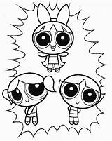 Coloring Powerpuff Girls Pages Sheets Puff Power Print Para Superpoderosas sketch template