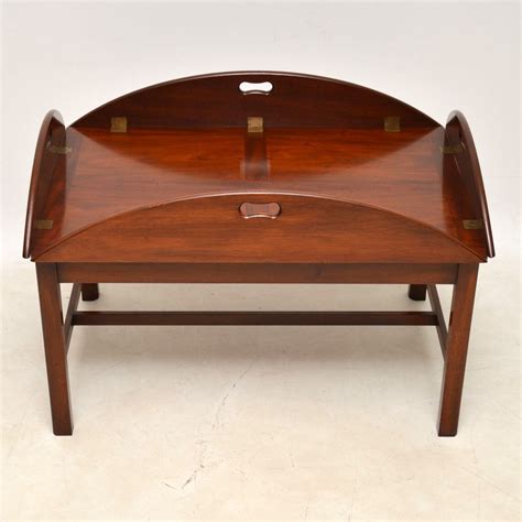 antique mahogany butlers tray top coffee table marylebone antiques