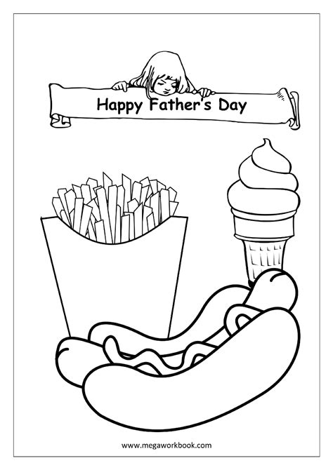 printable fathers day fathers day coloring pages  kids