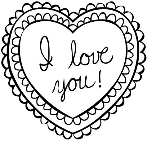 love coloring pages clip art library