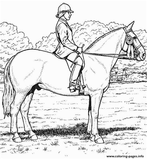 derby horse se coloring page printable