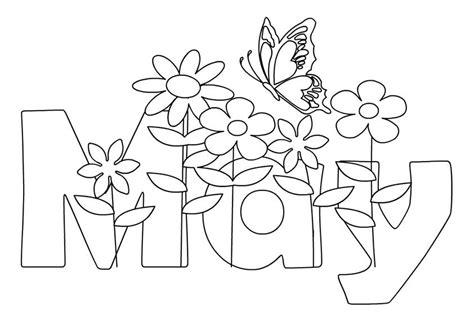 april showers bring  flowers cartoon  coloring pages bocainwasul