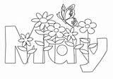 Coloring May Pages Printable Kids Spring Color Sheets Print Flower Flowers Preschool Bestcoloringpagesforkids Year Months Doodles Outline Nature Getdrawings Getcolorings sketch template