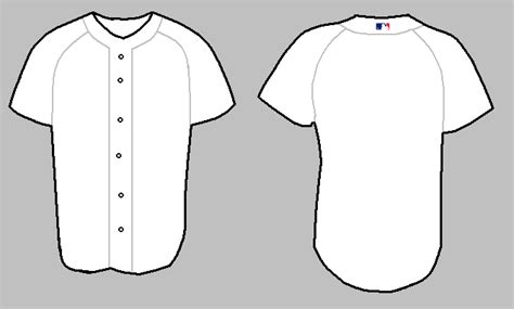 blank baseball jersey template