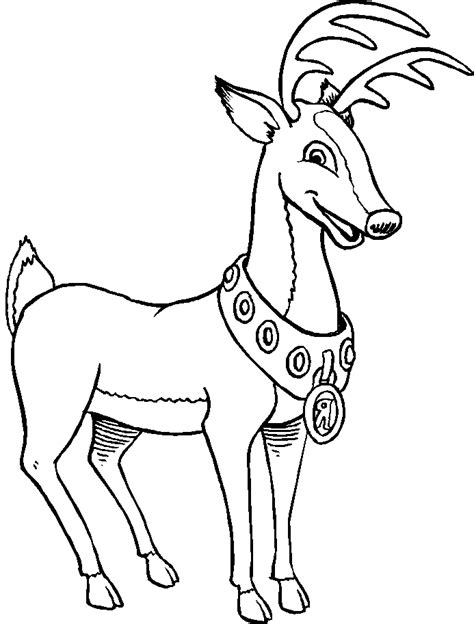 reindeer coloring pages coloring home