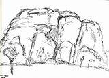 Joshua Tree National Coloring Park Drawing Line Mountains Designlooter Cyclops Rock Getdrawings 289px 38kb sketch template