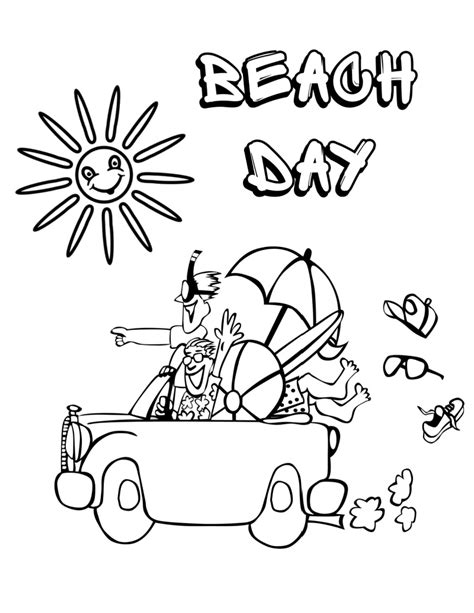 printable beach day coloring page mama likes