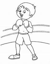 Boxing Coloring Ring Pages Practice Boxer Printable Drawing Color Kids Getdrawings Getcolorings sketch template