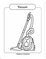 Coloring Pages Vacuum Cleaner Freeology Letters Drawings Line sketch template