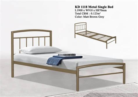 kd  metal single bed domica furniture