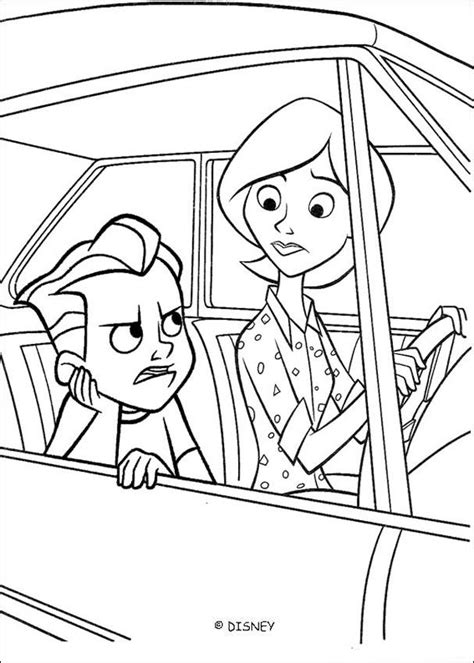 incredibles coloring page coloring home