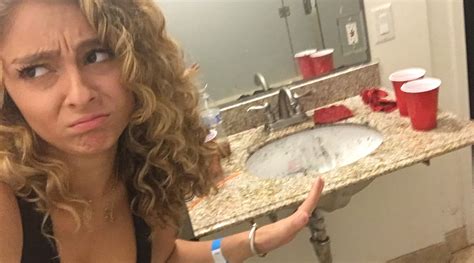 Courageous Girl Risks Her Life Peeing In Gnarly Frat House Bathroom