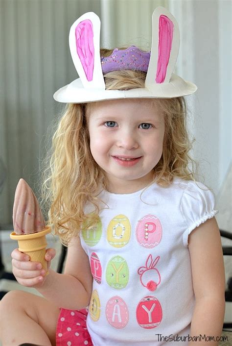 paper plate easter bunny ears