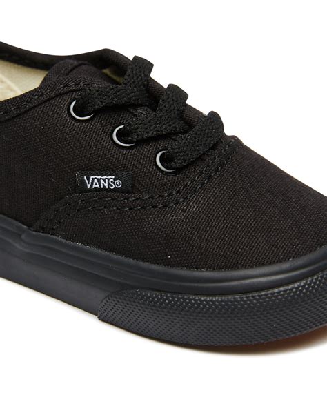 vans authentic shoe toddler black black surfstitch