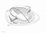 Stadium Drawing Wembley Foster Drawings Getdrawings Architecture National sketch template