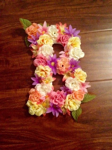 flower decorated letter floral letter karasdiyprojects decorative