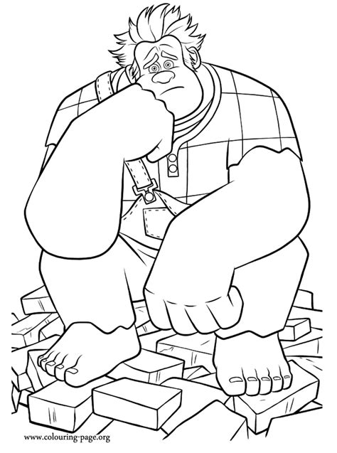 wreck  ralph disneys wreck  ralph coloring page