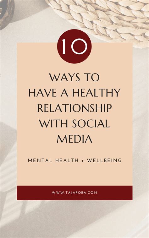10 ways to have a healthy relationship with social media