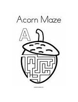 Maze Acorn Coloring Change Template sketch template