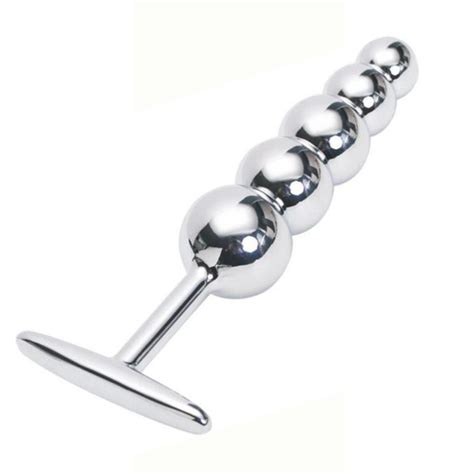 New Luxury Stainless Steel 5 Balls Anal Toys Metal Butt