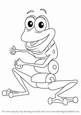 Frog Wordworld Draw Word Coloring Pages Drawing Step Template Tutorials sketch template