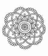 Mandala Coloring Pages Easy Lotus sketch template