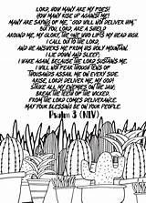 Psalm Coloring sketch template