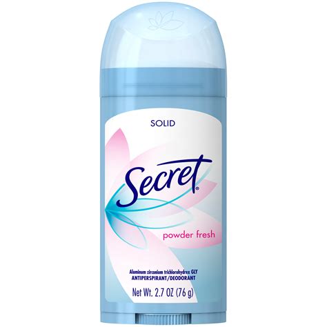 secret anti perspirantdeodorant solid powder fresh  oz