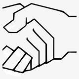 Handshake Shaking Stop Netclipart Pngkit sketch template
