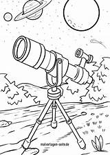 Teleskop Malvorlage Weltraum Welten Malvorlagen sketch template