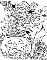 Coloring Witches Pages Popular Witch sketch template
