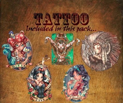 Pin Up Girls Tattoo Pack 16 By Kisafayd At Mod The Sims