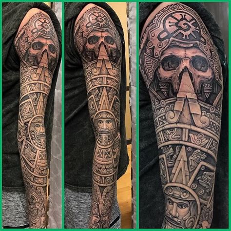 50 Of The Best Aztec Tattoos Tattoo Insider Aztec Tattoo Mayan