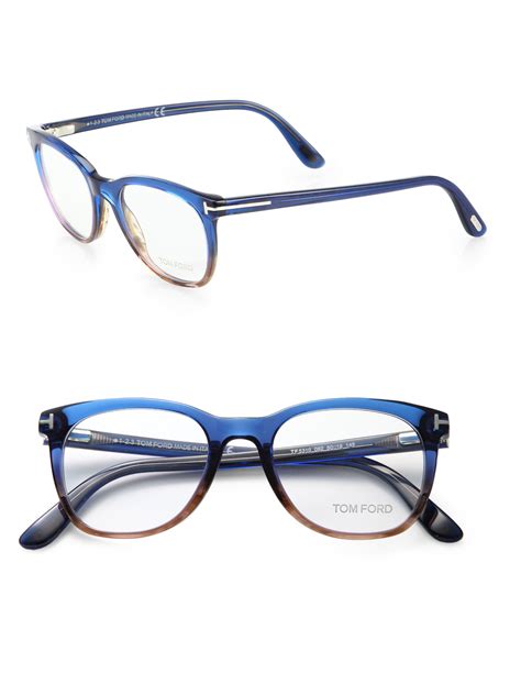 Lyst Tom Ford 50mm Ombré Optical Glasses In Blue