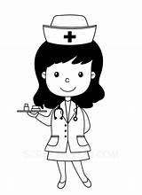 Nurse Infirmiere Medecin Enfermera Infirmière Docteur Coloriage Helper Enfermeras Dokter Animé Perawat Enfermeira Médecin Pngtree Caricatura Helpers Infirmier Médecins Lovepik sketch template