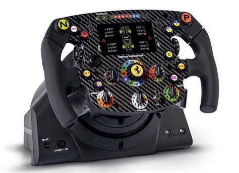 thrustmasters  sim racing wheel   replica straight   ferraris  car