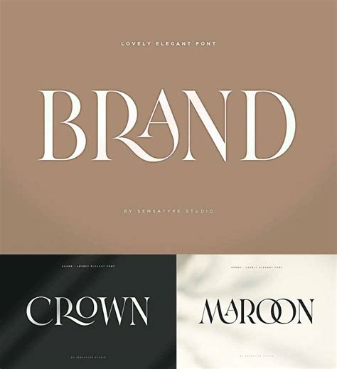 brand lovely elegant font