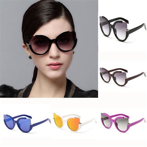 new women brand designer vintage half frame sun glasses for women sexy