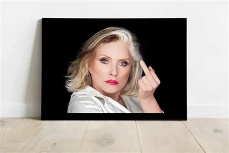 Debbie Harry Blondie Celebrity Shooting Middle Finger Flipping Bird 956