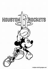 Coloring Pages Lakers Houston Basketball Rockets Nba Los Angeles Logo Mickey Printable Mouse Spurs Chicago Sheets Drawing Jazz Utah Bulls sketch template