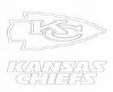 Chiefs Coloring City Pages Kansas Football Logo Printable Sport Nfl Template Print sketch template
