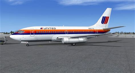 united airlines boeing    fsx