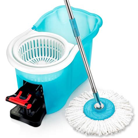 mopping home kitchen hardwood floor cleaning system allzone spin mop bucket  wringer
