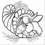 Cornucopia Coloring Drawing Pages Getdrawings sketch template