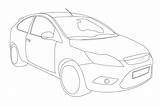 Focus Ford Coloring Pages Please Color Dibujo Template Colouring Deviantart Drawings Designlooter 2008 sketch template