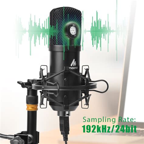 maono usb microphone kit professional podcast  microphone